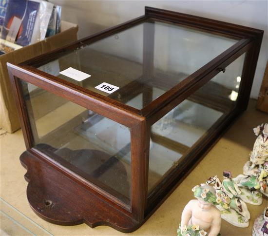 Hanging glazed mirrored cabinet